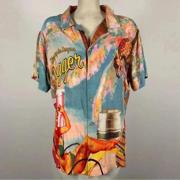 **KOLBY RAYON PRINTED SHIRT L - Picture 2 of 11